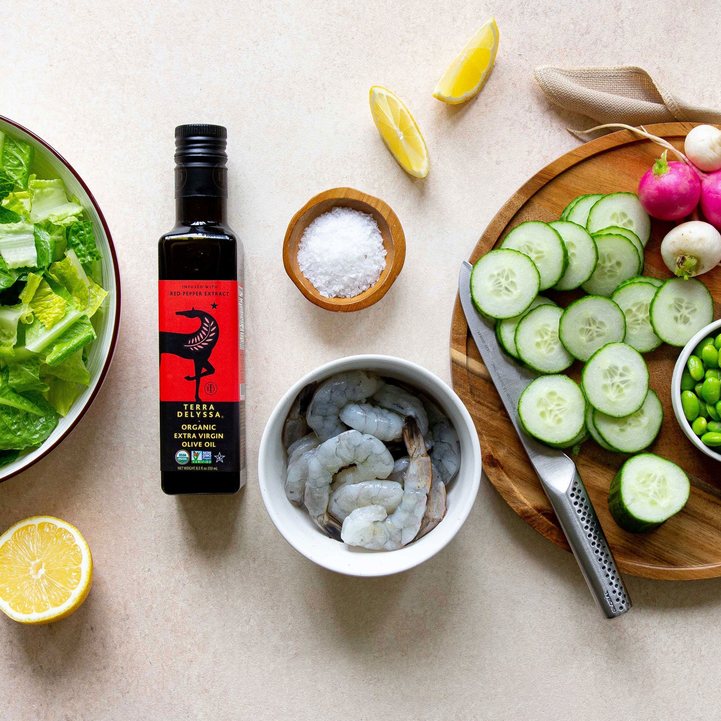 Spicy Spring Shrimp Salad