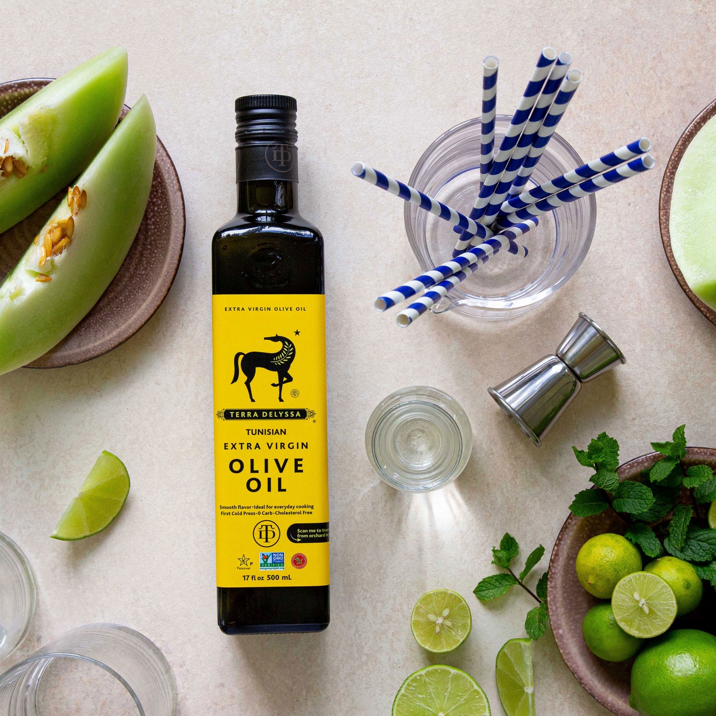 Melon EVOO Cocktail