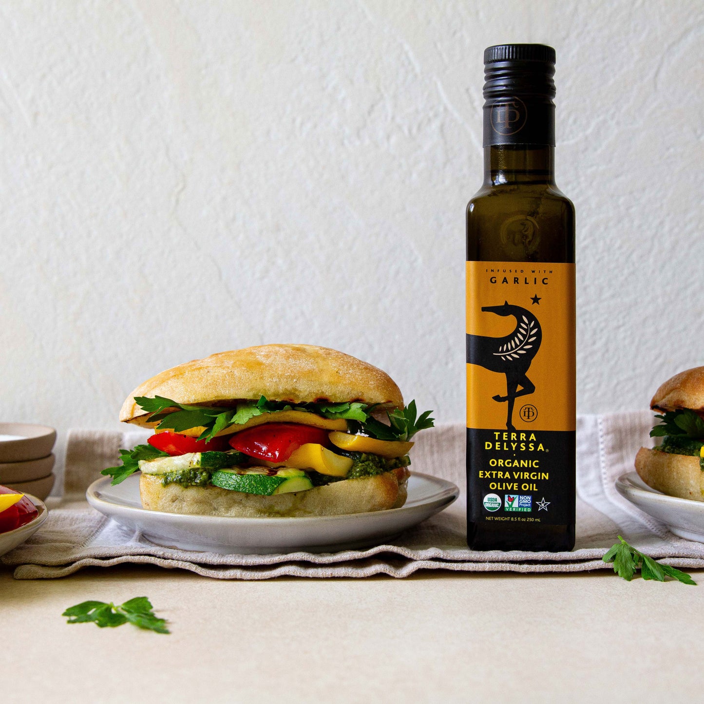 Summer Vegetable Ciabatta Sandwich