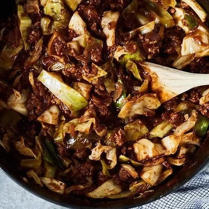 Bols grecs d'agneau et de chou