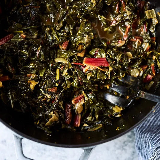 Bone Broth Braised Greens