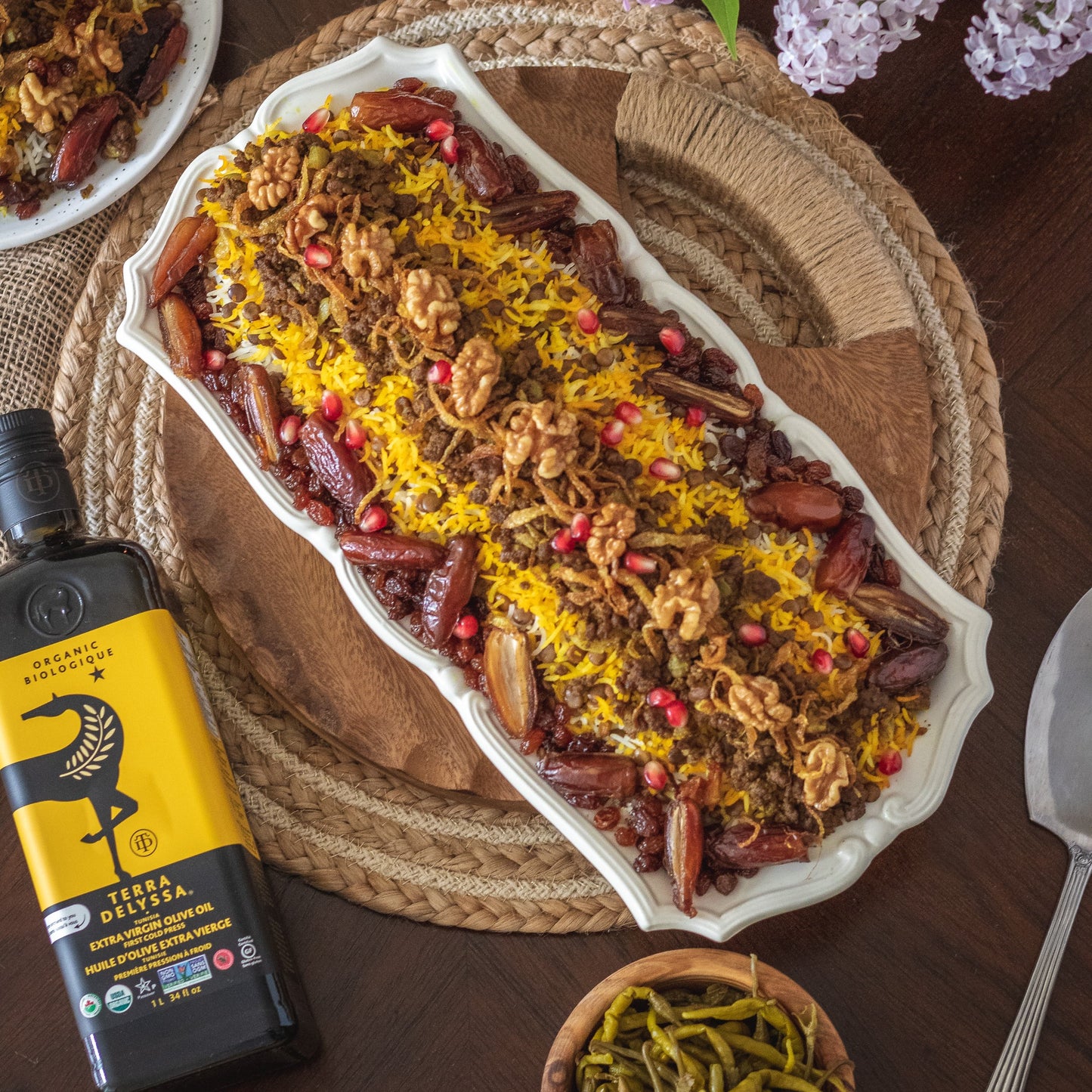 Riz méditerranéen aux lentilles