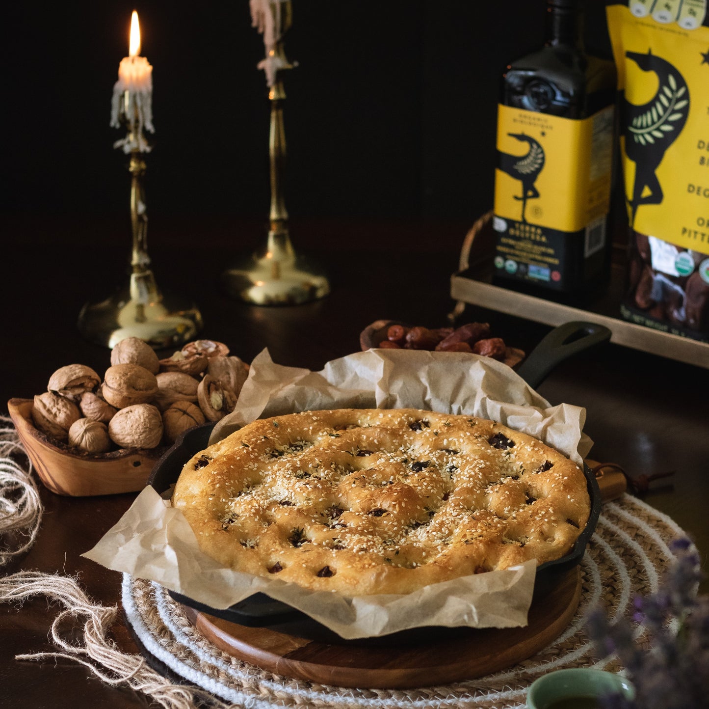 Focaccia aux dattes Terra Delyssa Deglet Nour