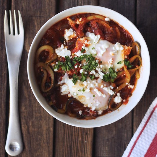 Zucchini Noodle Shakshuka