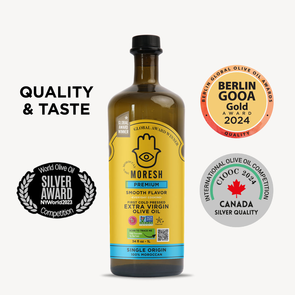 
                  
                    Moresh Moroccan Extra Virgin Olive Oil
                  
                