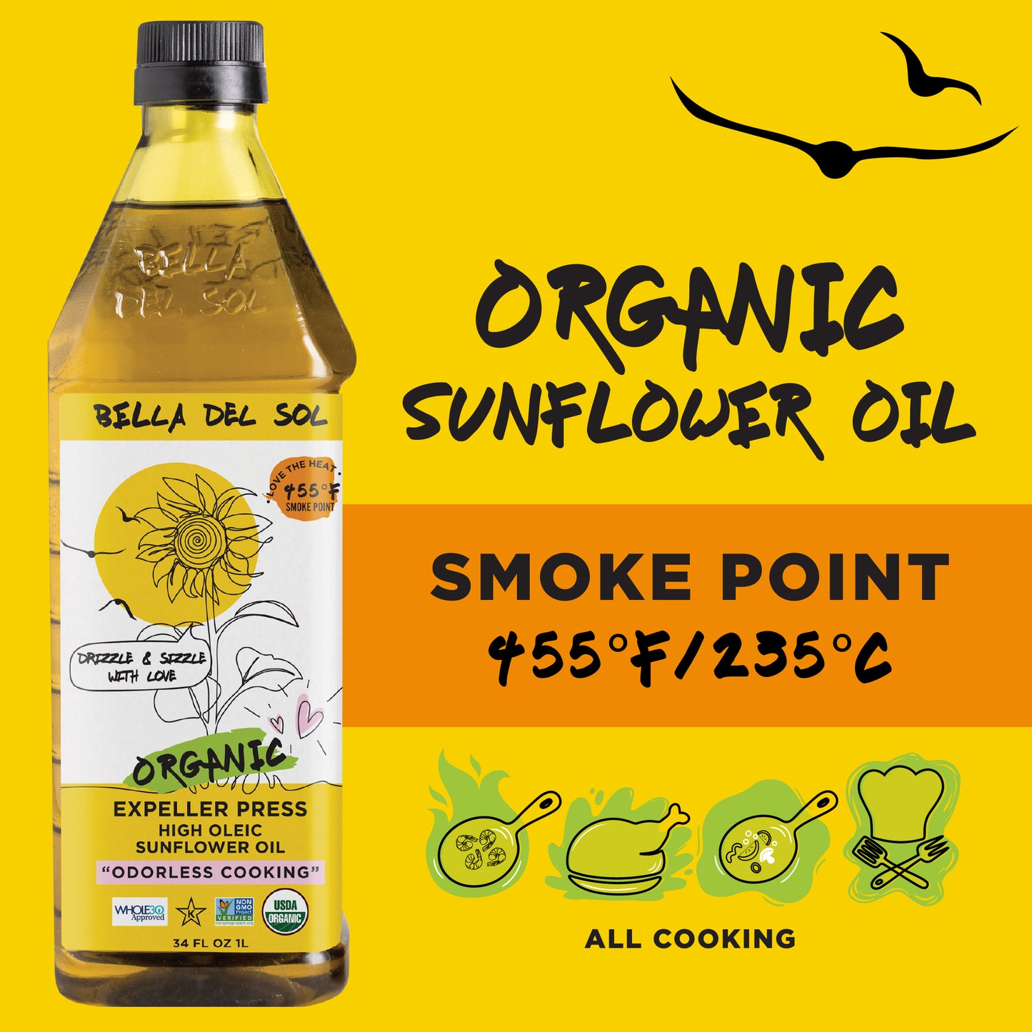 
                  
                    Bella Del Sol Organic High Oleic Sunflower Oil
                  
                
