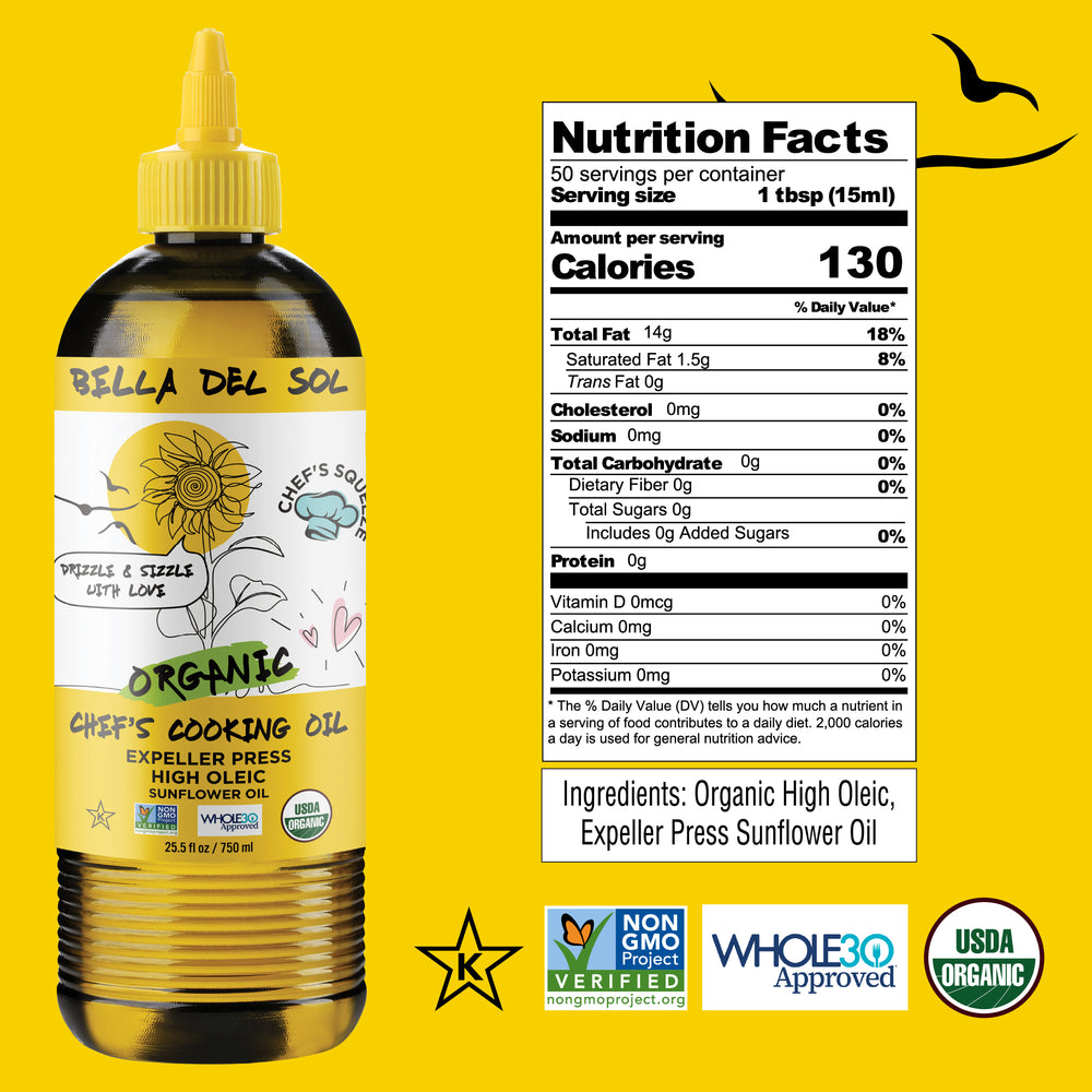 
                  
                    Bella Del Sol Squeezable Organic High Oleic Sunflower Oil
                  
                