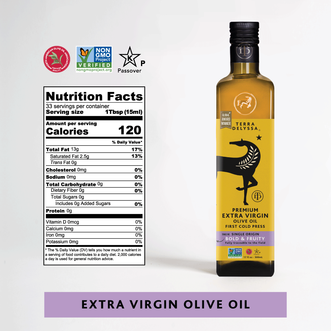 
                  
                    Terra Delyssa Bold & Fruity Extra Virgin Olive Oil
                  
                