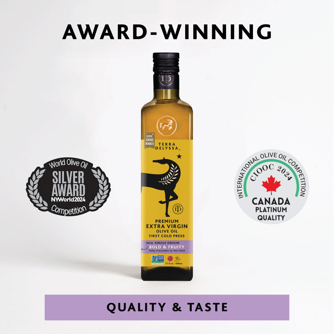 
                  
                    Terra Delyssa Bold & Fruity Extra Virgin Olive Oil
                  
                