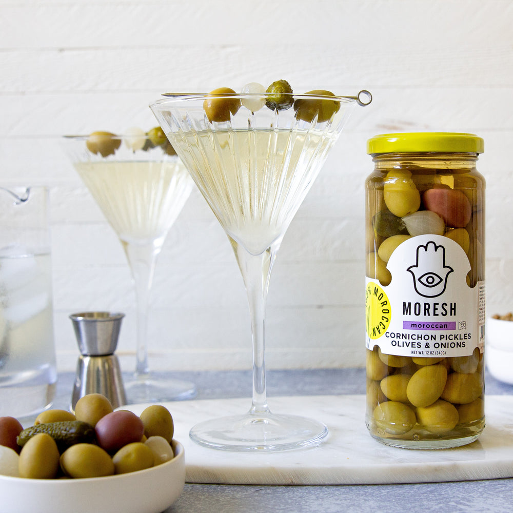 
                  
                    Moresh Cornichon Pickles, Olives, & Onions
                  
                