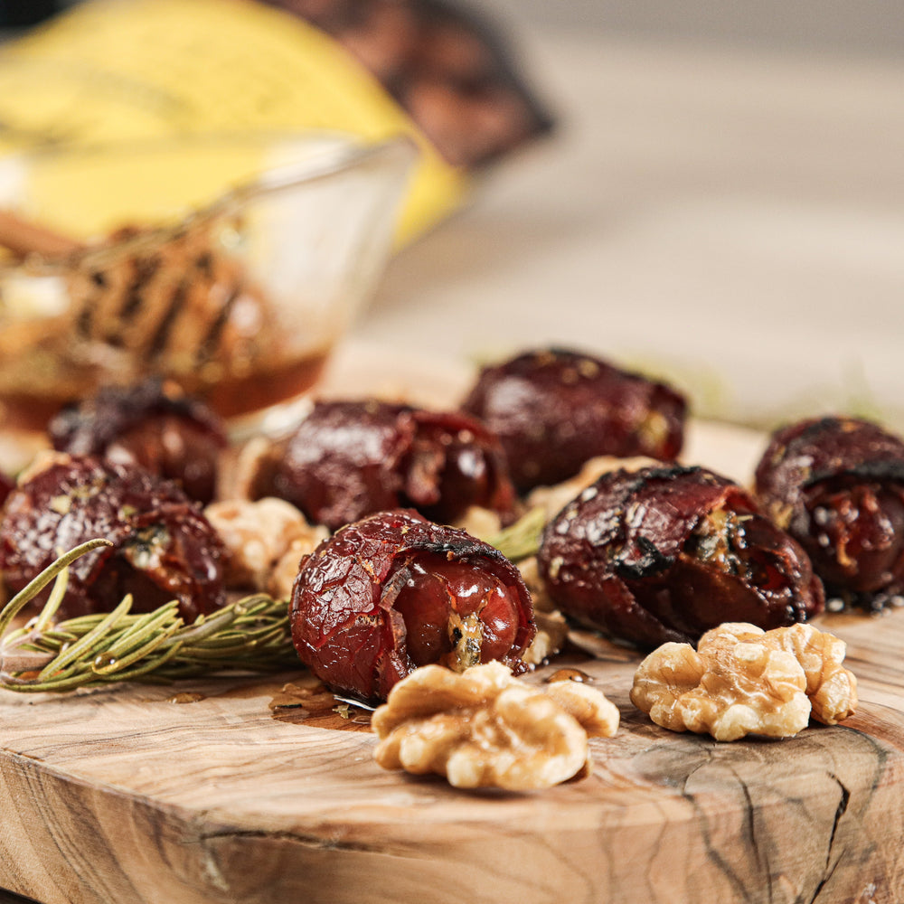 
                  
                    Goat Cheese Stuffed Bacon Wrapped Dates
                  
                