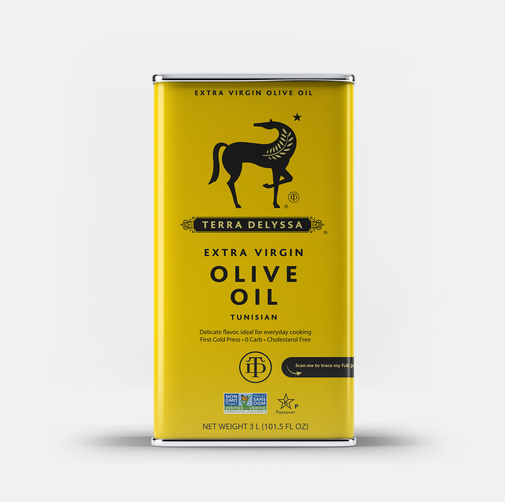 Boîte d'huile d'olive extra vierge lisse