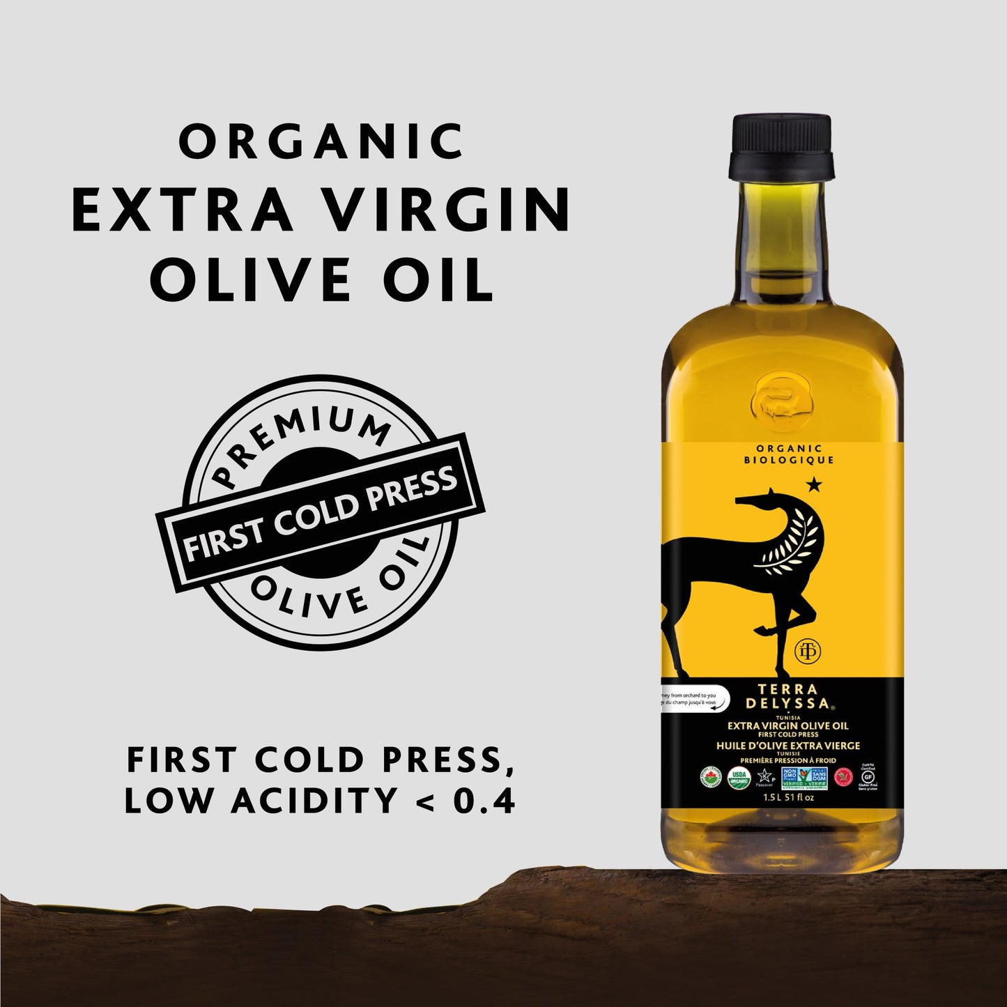 
                  
                    Huile d'Olive Extra Vierge Biologique Taille du Chef
                  
                