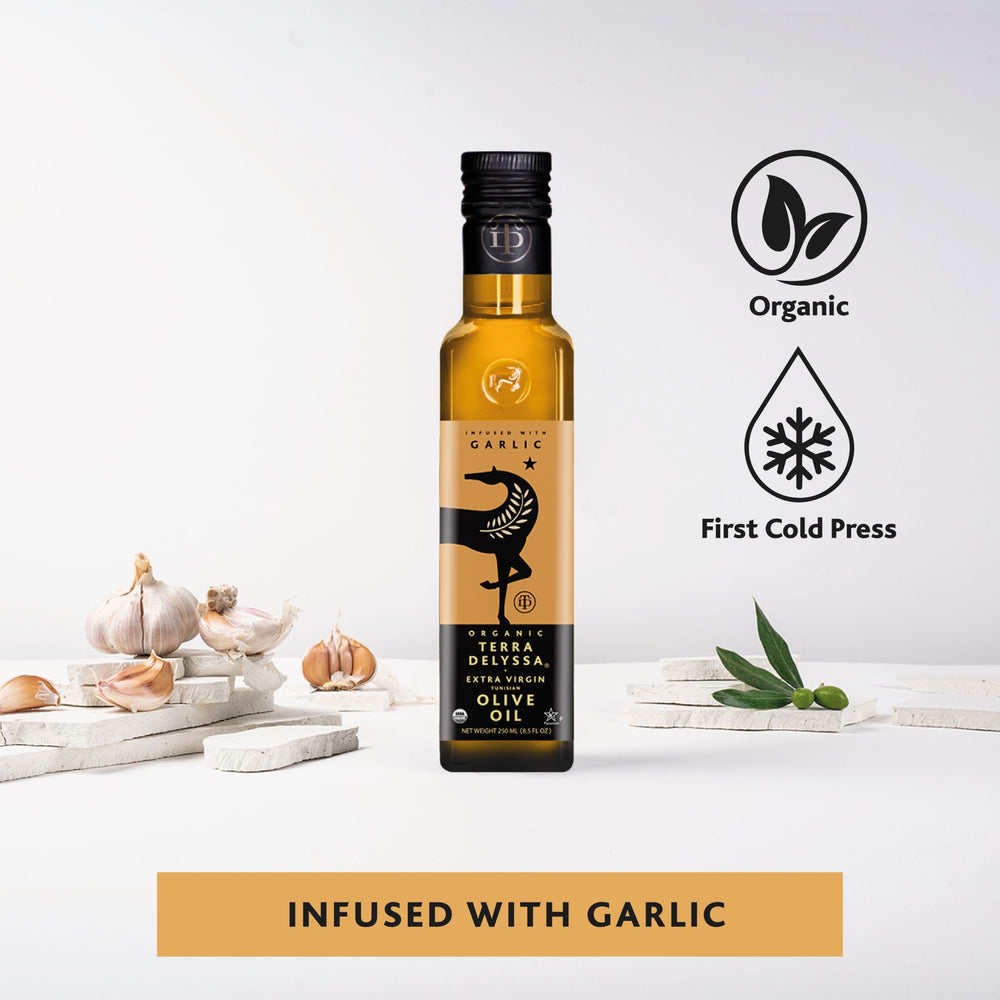 
                  
                    Garlic Infused Extra Virgin Olive Oil
                  
                